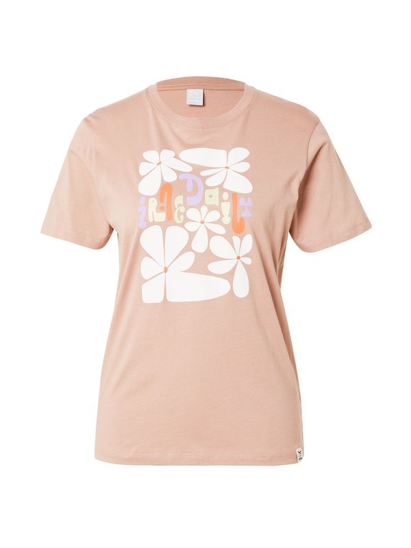 Iriedaily Iriedaily Majica 'De La Fleur'  pastelno žuta / lila / pastelno narančasta / bijela