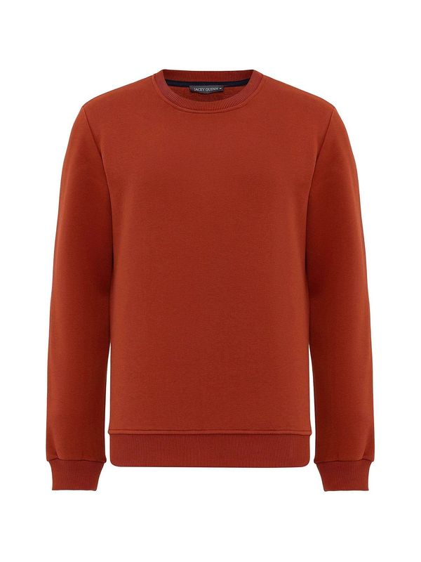 Jacey Quinn Jacey Quinn Sweater majica 'Edrian'  siva / narančasto crvena