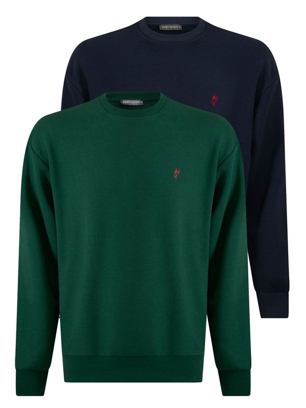 Jacey Quinn Jacey Quinn Sweater majica  mornarsko plava / tamno zelena