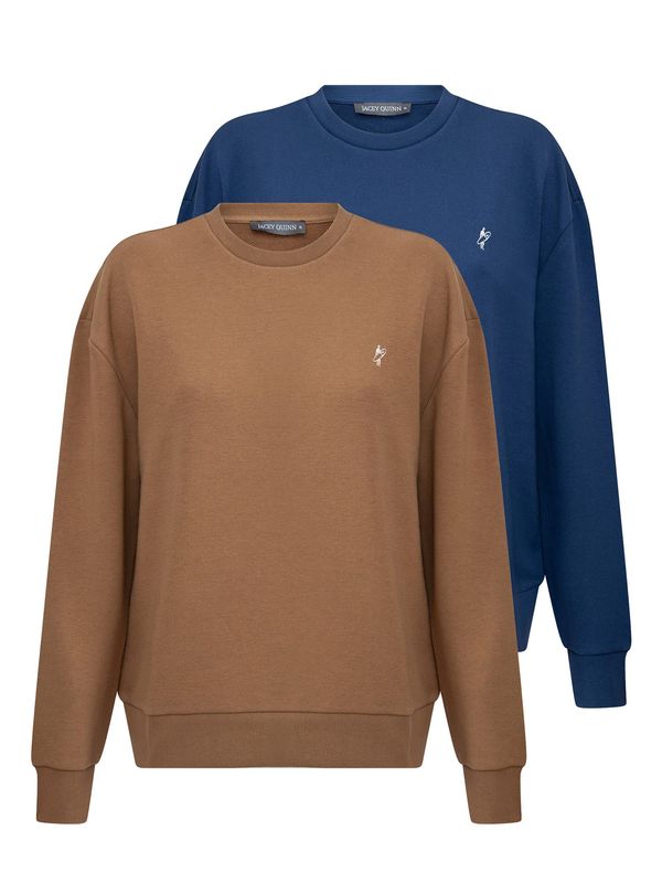 Jacey Quinn Jacey Quinn Sweater majica  plava / smeđa