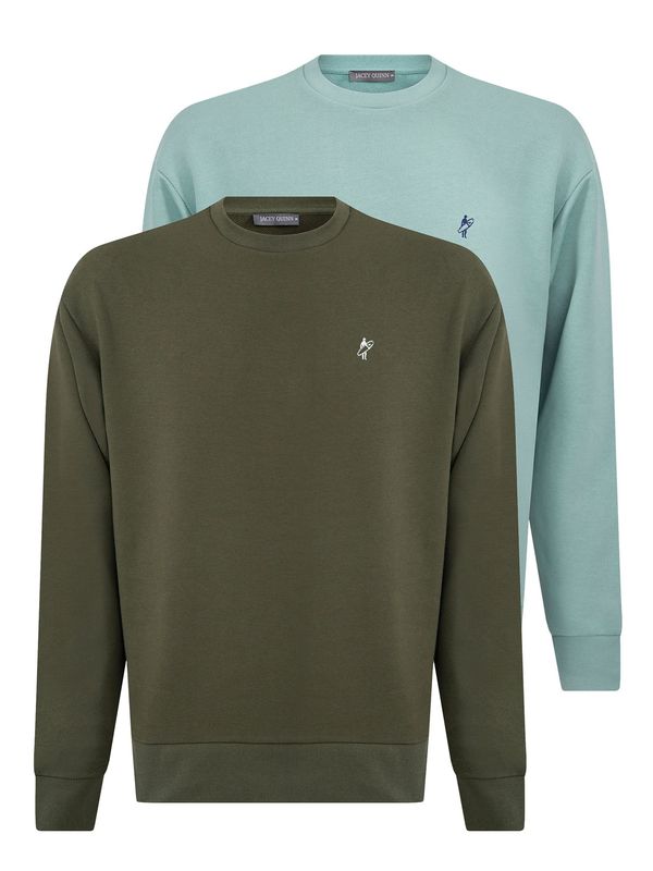 Jacey Quinn Jacey Quinn Sweater majica  plava / tirkiz / kaki