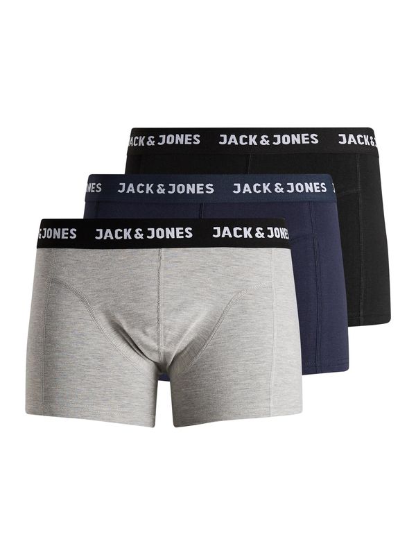 JACK & JONES JACK & JONES Bokserice 'Anthony'  mornarsko plava / siva melange / crna / bijela