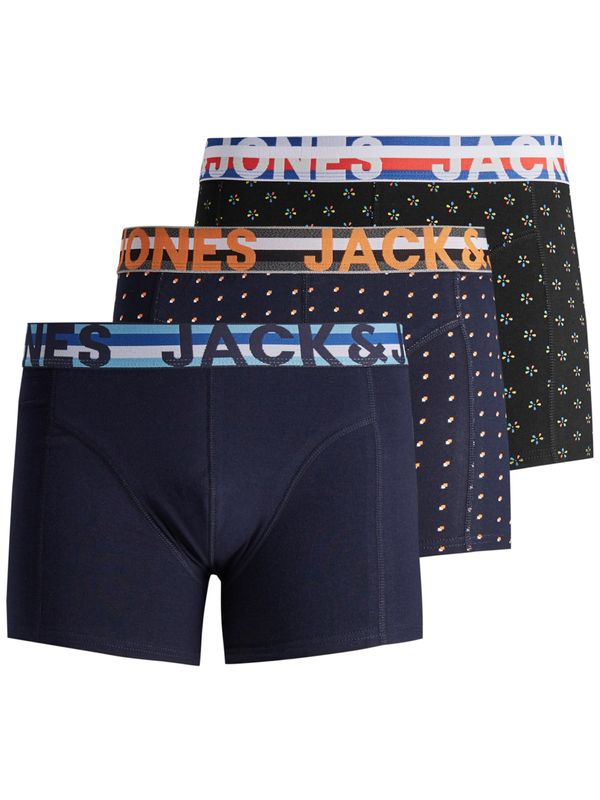 JACK & JONES JACK & JONES Bokserice 'Henrik'  plava / narančasta / crna / bijela