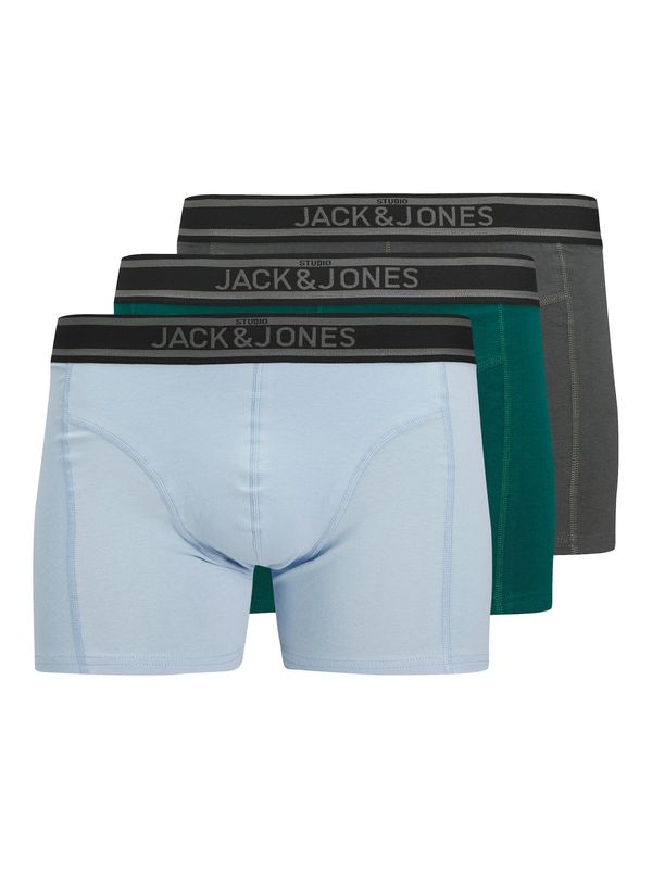 JACK & JONES JACK & JONES Bokserice 'JACAIDEN'  svijetloplava / tamo siva / smaragdno zelena