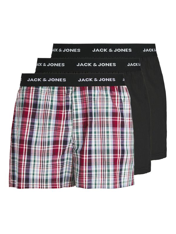 JACK & JONES JACK & JONES Bokserice 'JACCHRISTIAN'  zelena / crvena / crna / bijela