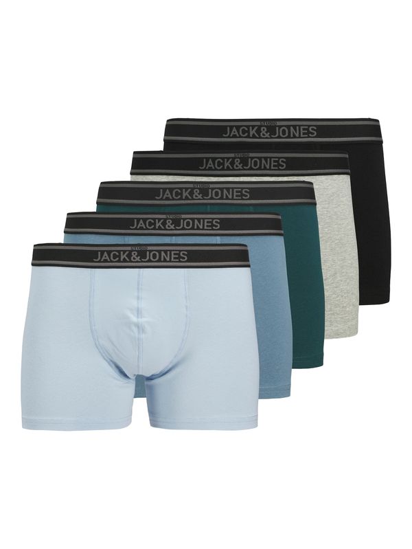 JACK & JONES JACK & JONES Bokserice 'JACKYLE'  opal / siva / smaragdno zelena / crna