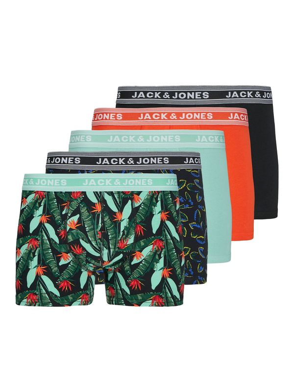 JACK & JONES JACK & JONES Bokserice 'JACWEST LEAF'  menta / kraljevski zelena / narančasta / crna