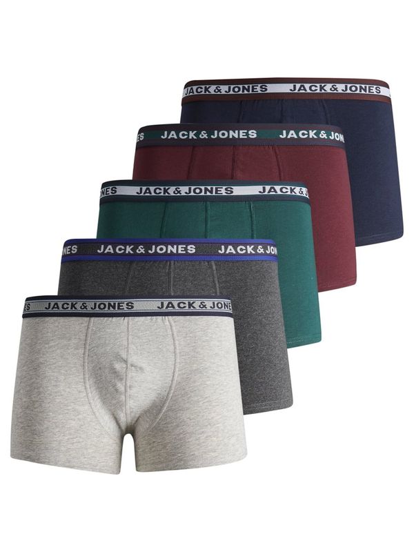 JACK & JONES JACK & JONES Bokserice 'Oliver'  mornarsko plava / siva / tamno zelena / boja vina