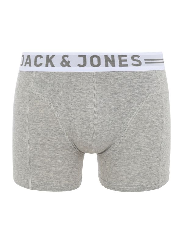 JACK & JONES JACK & JONES Bokserice 'Sense'  svijetlosiva / tamo siva / siva melange / bijela