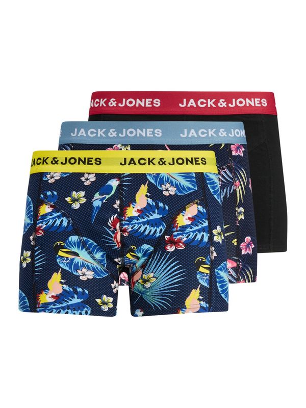 JACK & JONES JACK & JONES Bokserice  sivkasto plava / žuta / crvena / crna