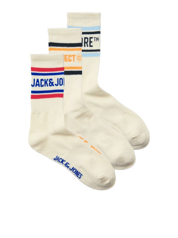 JACK & JONES JACK & JONES Čarape 'JACMADRID'  boja pijeska / plava / noćno plava / narančasta