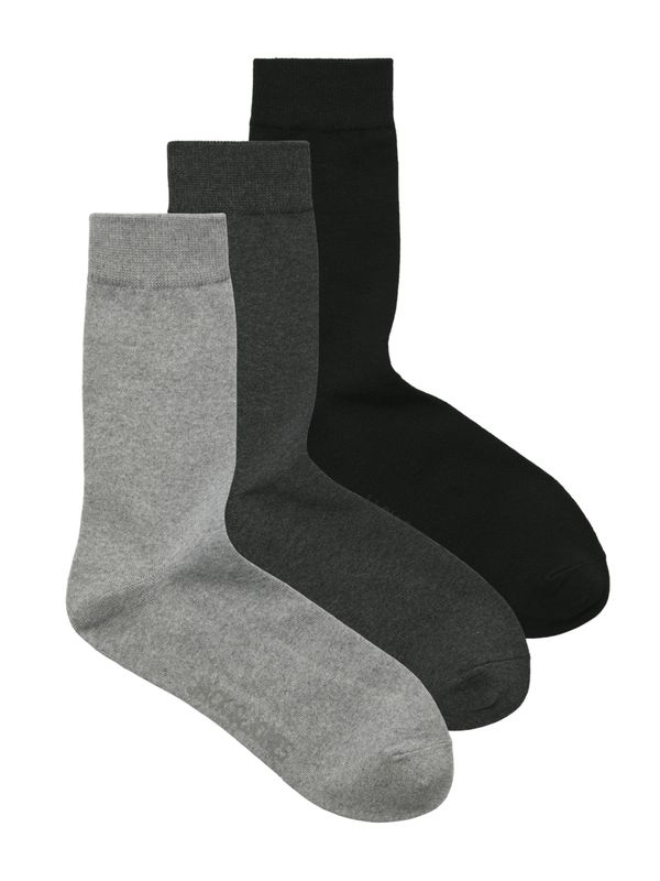 JACK & JONES JACK & JONES Čarape 'JACORDINARY'  siva / antracit siva / crna