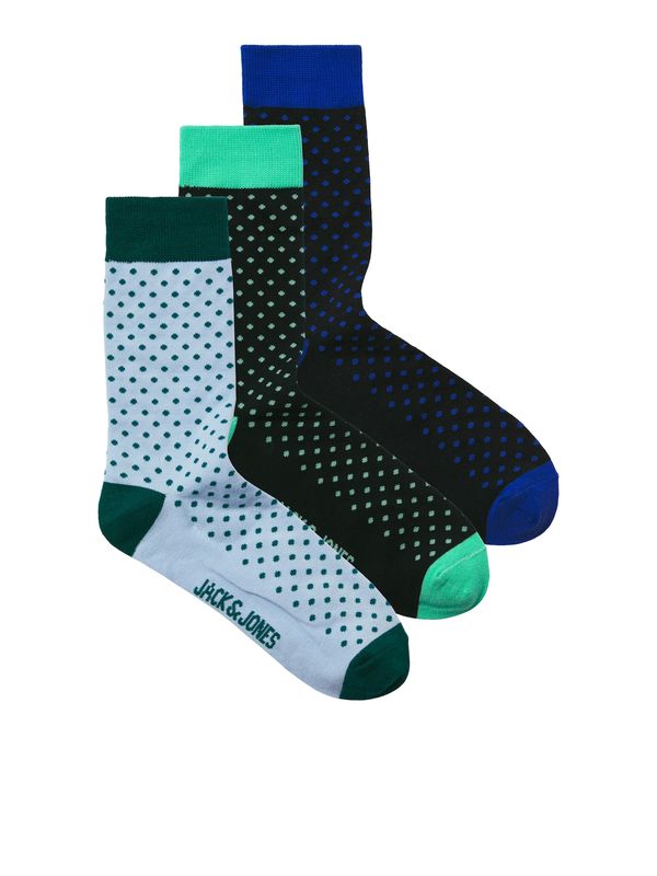 JACK & JONES JACK & JONES Čarape 'JACWALTER'  mornarsko plava / svijetloplava / zelena