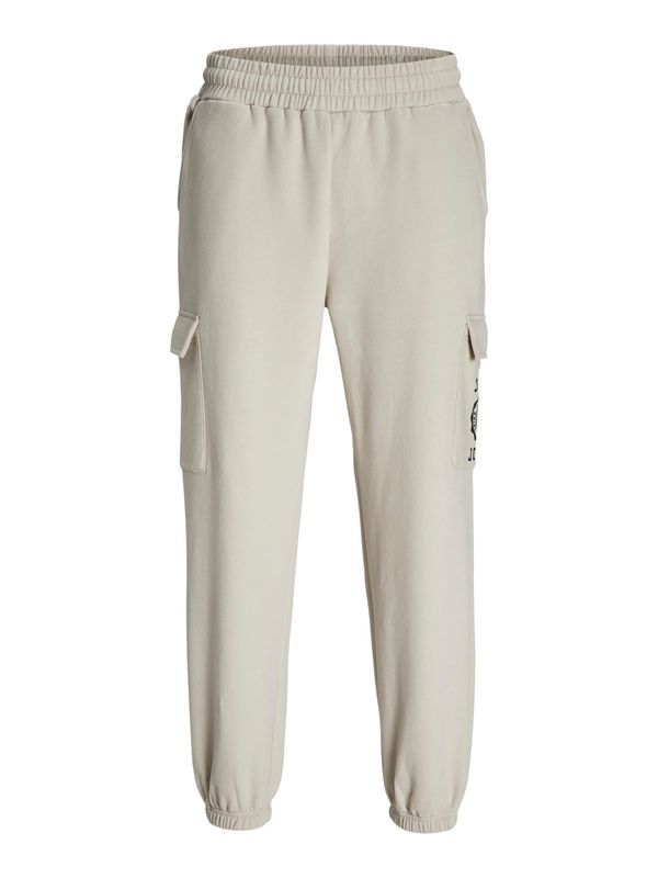 JACK & JONES JACK & JONES Cargo hlače 'JPSTKANE JJVICTO'  ecru/prljavo bijela / crna