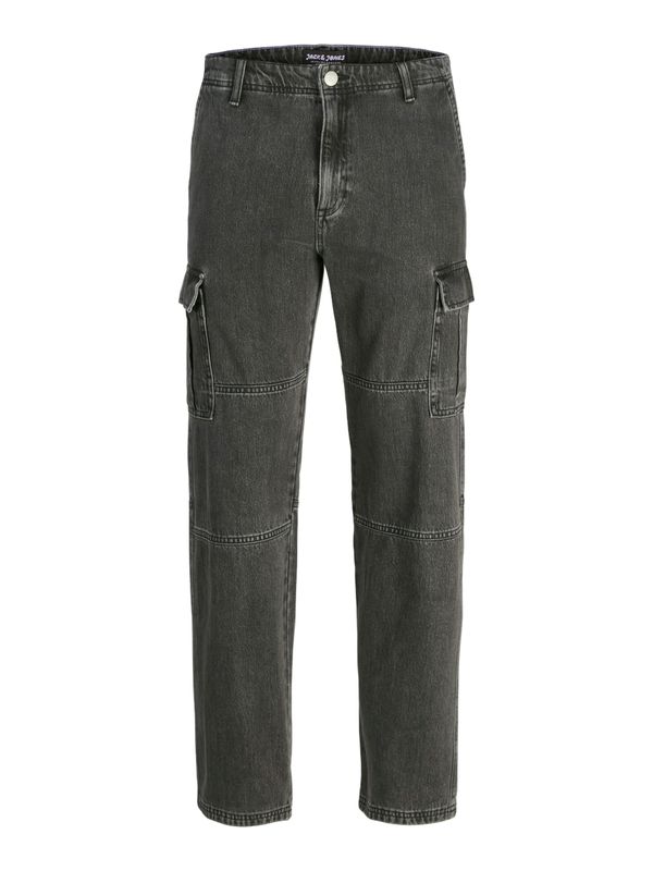 JACK & JONES JACK & JONES Cargo traperice 'JJIEDDIE JJWADE'  crni traper