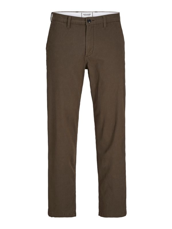 JACK & JONES JACK & JONES Chino hlače 'JPSTKANE JJDAVE'  tamno smeđa