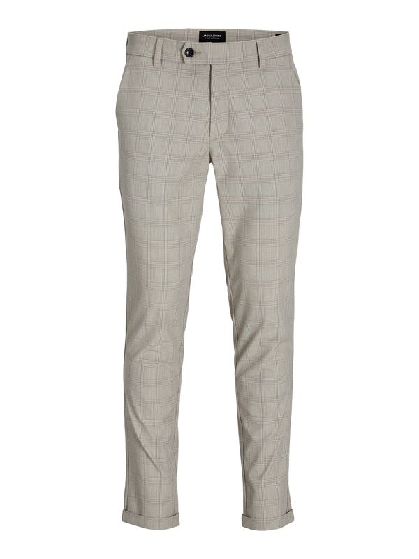 JACK & JONES JACK & JONES Chino hlače 'JPSTMARCO JJCONNOR'  tamno bež / svijetlosiva