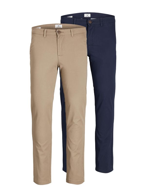 JACK & JONES JACK & JONES Chino hlače 'Marco'  bež / tamno plava