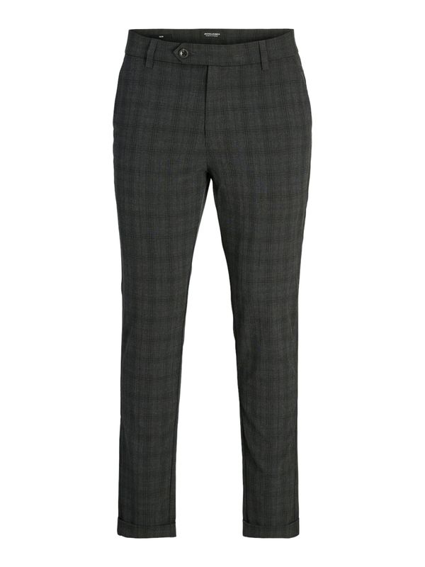 JACK & JONES JACK & JONES Chino hlače 'Marco Connor'  siva / tamo siva / crna