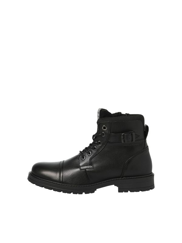JACK & JONES JACK & JONES Čizme na vezanje 'JFWDEXTER'  antracit siva