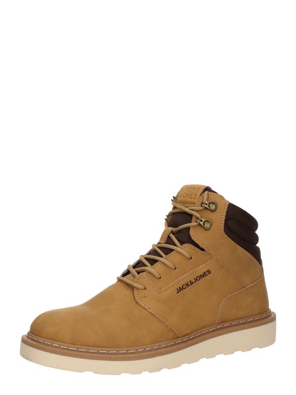 JACK & JONES JACK & JONES Čizme na vezanje 'JFWOHIO'  senf / crna