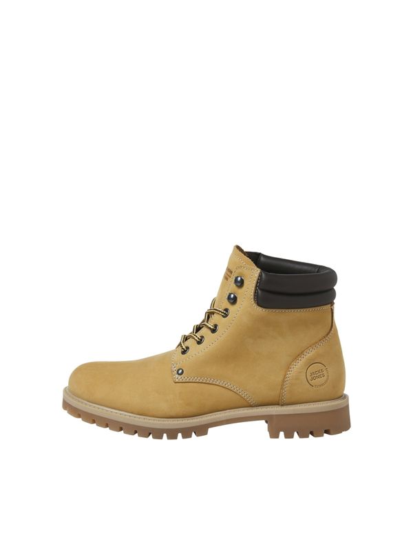 JACK & JONES JACK & JONES Čizme na vezanje 'JFWSTANTON'  med / crna