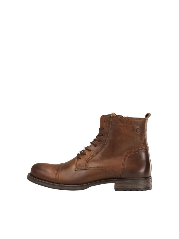 JACK & JONES JACK & JONES Čizme na vezanje 'Russel'  smeđa
