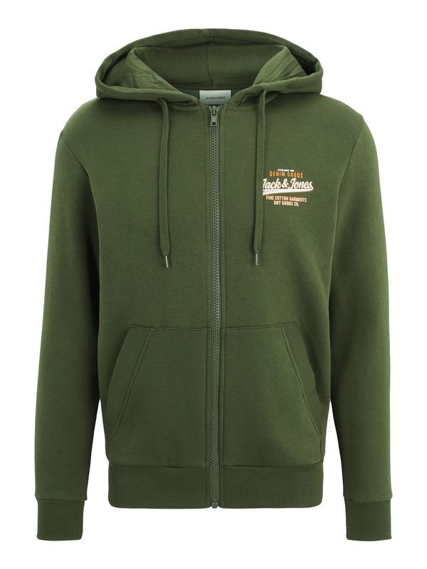 JACK & JONES JACK & JONES Gornji dio trenirke  maslinasta / narančasta / bijela