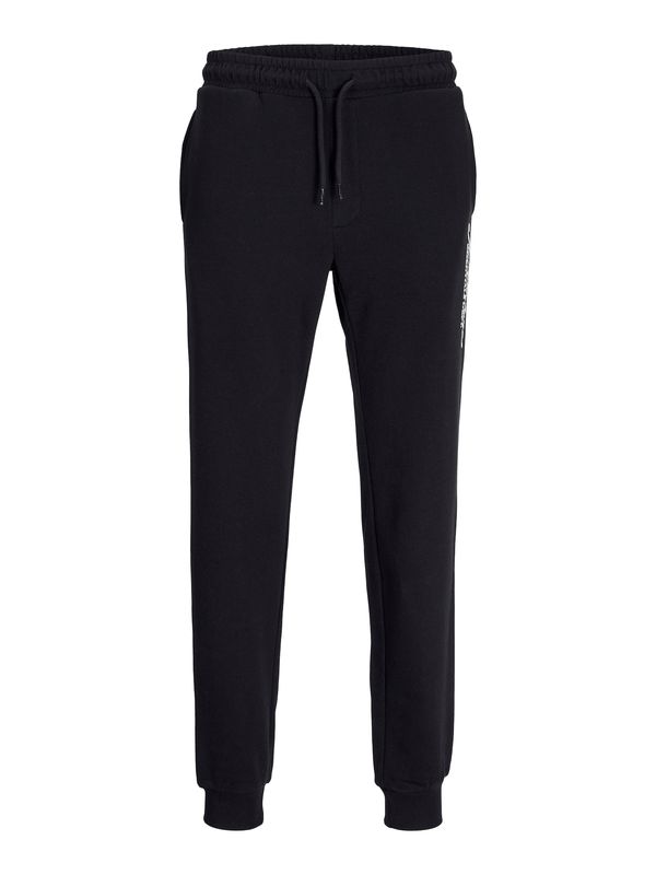 JACK & JONES JACK & JONES Hlače 'JPSTGORDON'  crna / bijela