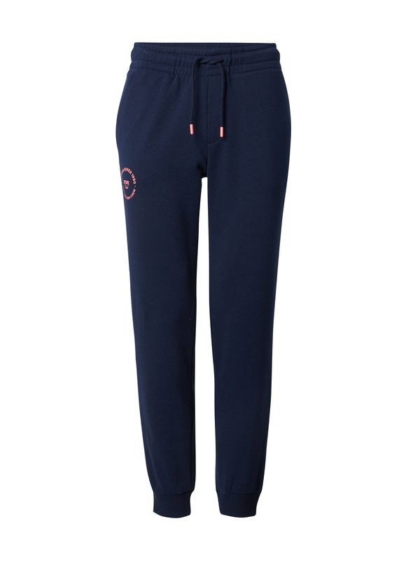 JACK & JONES JACK & JONES Hlače 'JPSTGORDON SIMON'  noćno plava / svijetlocrvena