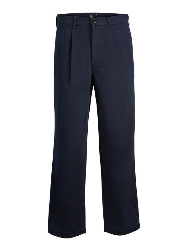 JACK & JONES JACK & JONES Hlače s naborima 'KARL HOWARD'  noćno plava