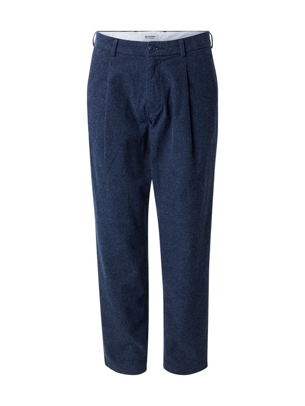 JACK & JONES JACK & JONES Hlače s naborima  mornarsko plava