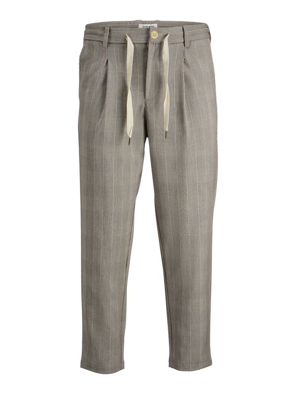 JACK & JONES JACK & JONES Hlače s naborima  tamno bež / plava / crna / bijela