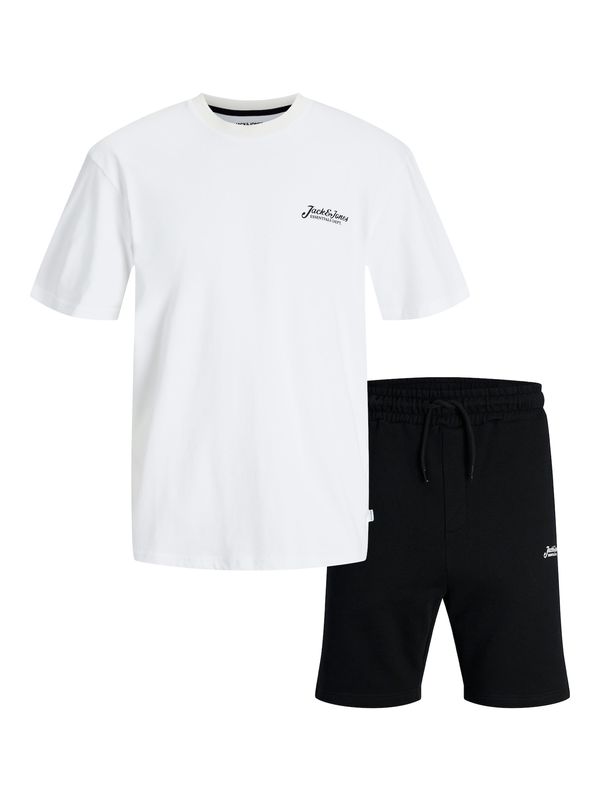 JACK & JONES JACK & JONES Jogging komplet 'JJBEAU'  crna / bijela