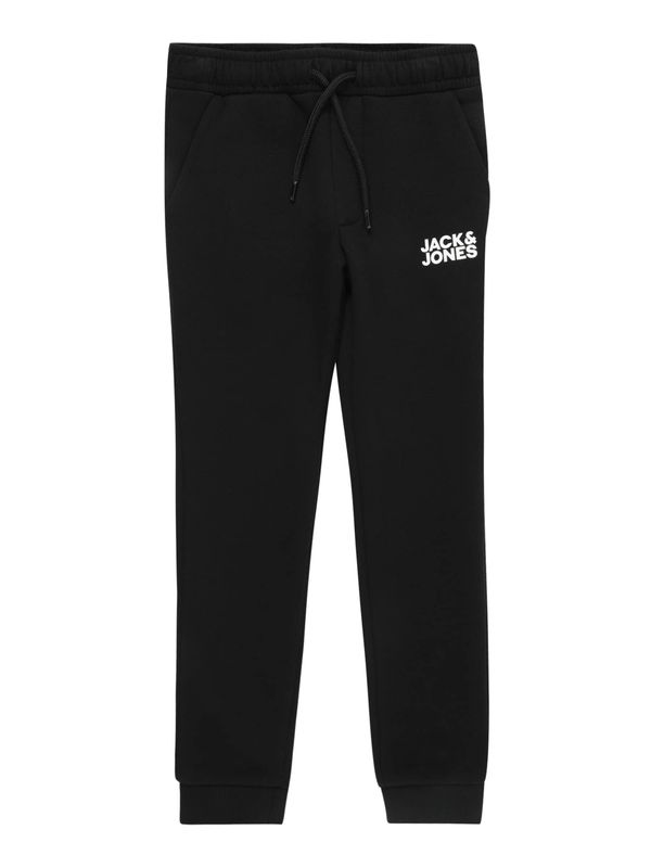 Jack & Jones Junior Jack & Jones Junior Hlače 'GORDON NEW'  crna / bijela