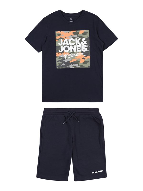 Jack & Jones Junior Jack & Jones Junior Komplet 'JJPETE'  morsko plava / kaki / svijetlonarančasta / bijela