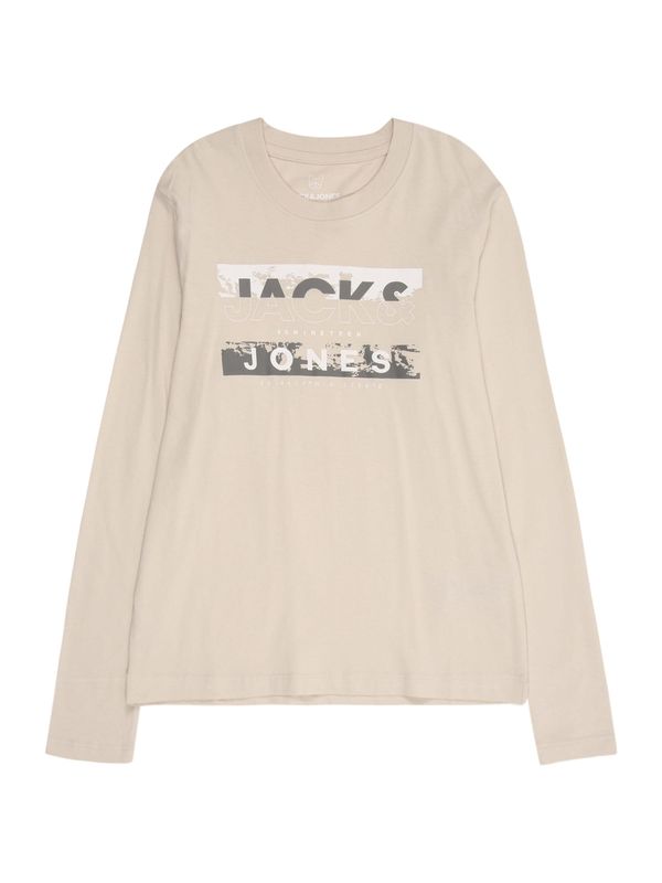 Jack & Jones Junior Jack & Jones Junior Majica 'JCOKONTA'  bež siva / tamo siva / bijela