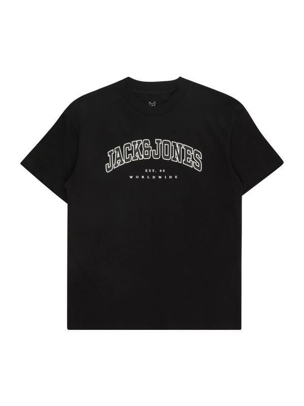 Jack & Jones Junior Jack & Jones Junior Majica 'JJECALEB'  crna / bijela