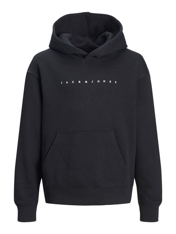 Jack & Jones Junior Jack & Jones Junior Sweater majica  crna / bijela