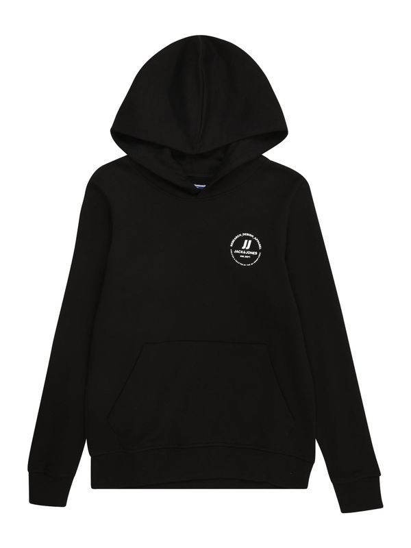 Jack & Jones Junior Jack & Jones Junior Sweater majica 'JJESWIFT'  crna / bijela