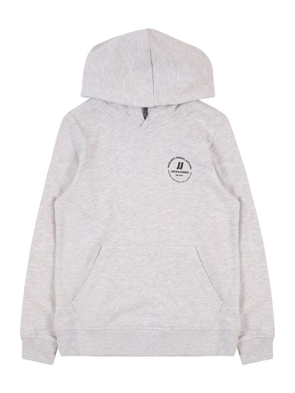 Jack & Jones Junior Jack & Jones Junior Sweater majica 'JJESWIFT'  crna / bijela melange