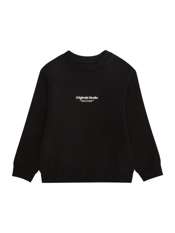 Jack & Jones Junior Jack & Jones Junior Sweater majica 'JORVESTERBRO'  crna / bijela