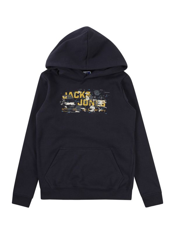 Jack & Jones Junior Jack & Jones Junior Sweater majica  mornarsko plava / žuta / siva / bijela