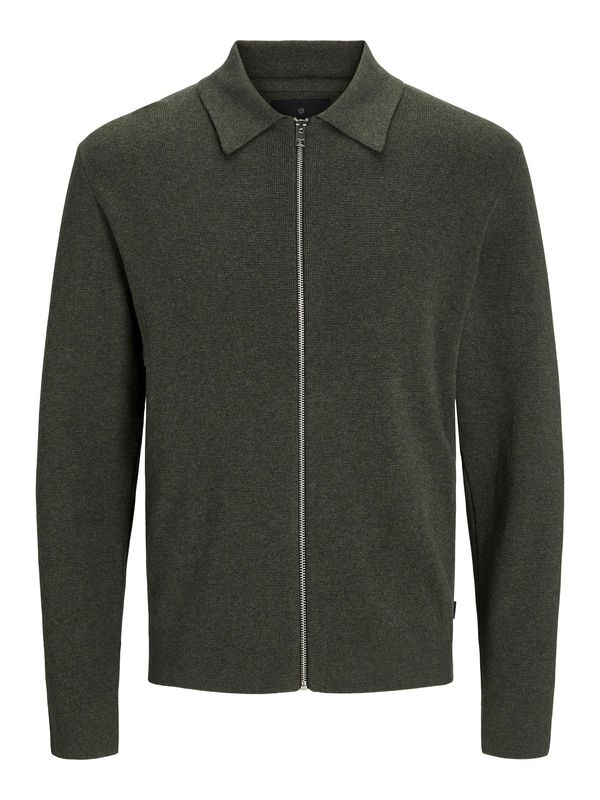 JACK & JONES JACK & JONES Kardigan 'JBRBLAmilano'  tamno zelena