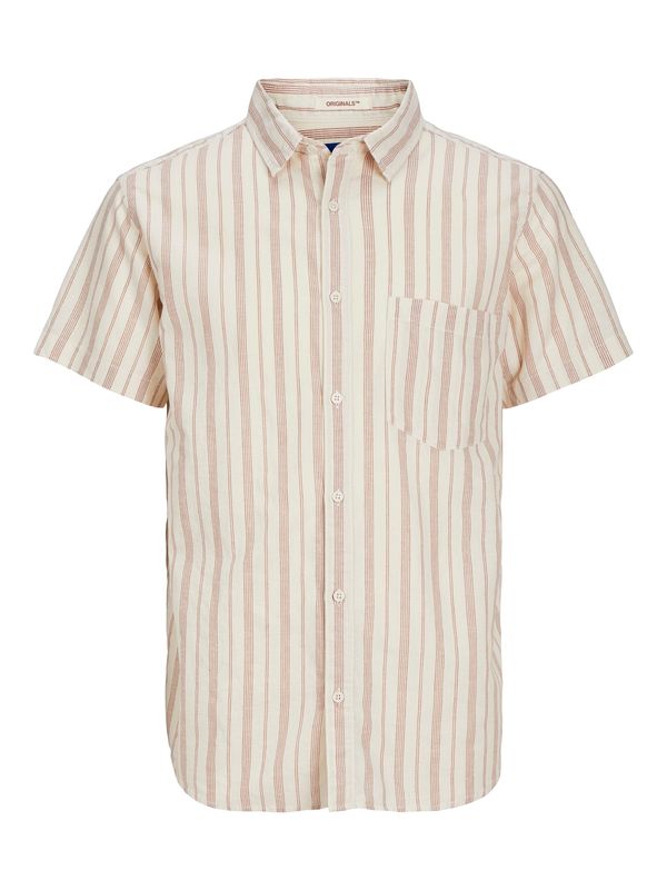 JACK & JONES JACK & JONES Košulja  bež / tamno crvena