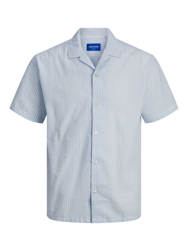 JACK & JONES JACK & JONES Košulja 'Easter Palma'  svijetloplava / bijela