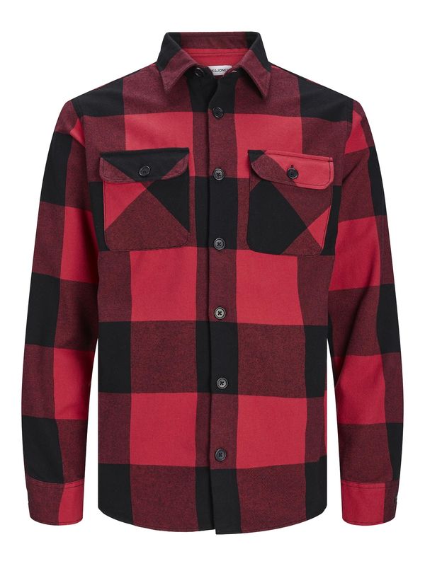 JACK & JONES JACK & JONES Košulja 'Edarren'  crvena / crna