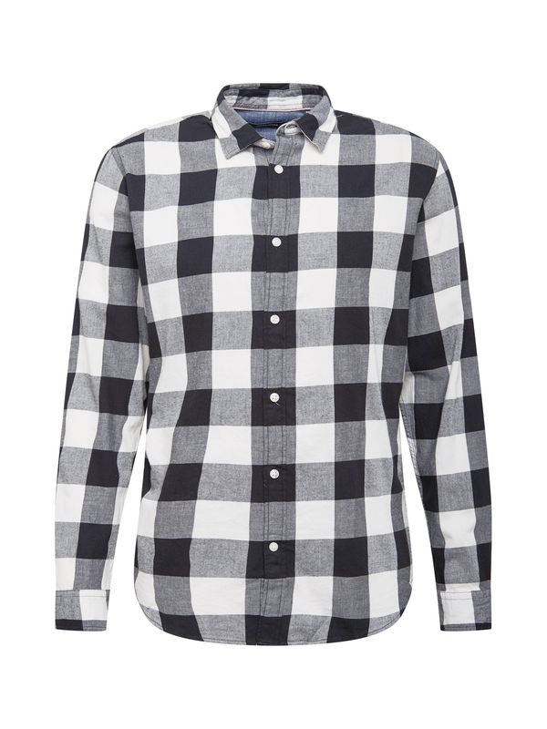 JACK & JONES JACK & JONES Košulja 'Gingham'  crna / bijela