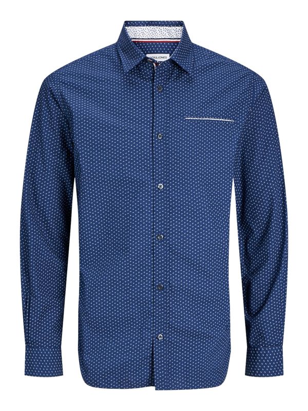 JACK & JONES JACK & JONES Košulja 'JJEREMY'  plava / tamno plava / bijela