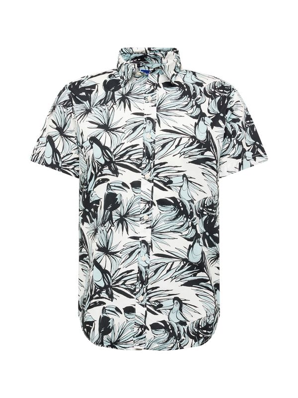 JACK & JONES JACK & JONES Košulja 'JORJOSHUA ARUBA'  svijetloplava / crna / bijela